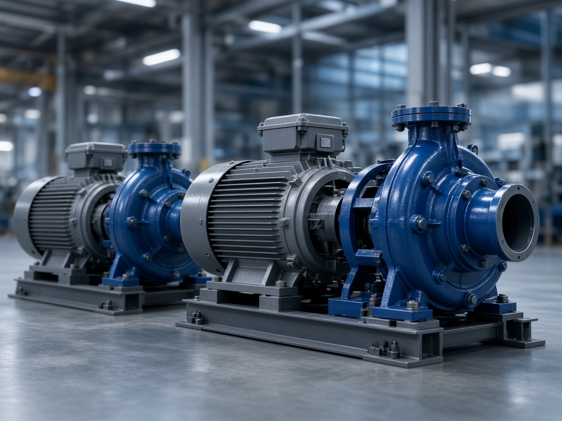 Industrial electric motors and water pumps