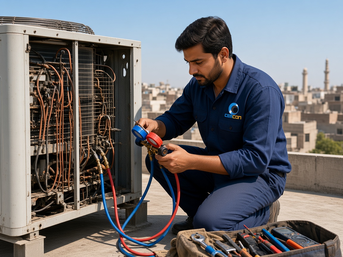 Air conditioning overhaul and servicing